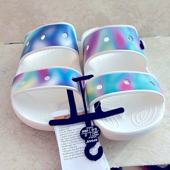 😁ใส ๆ วัยรุ่นชอบ! CROCS Classic Trans Solarized Clog💕 ราคา  Crocs Solarized Croslite Sandals Unisex M9 W11 NWT